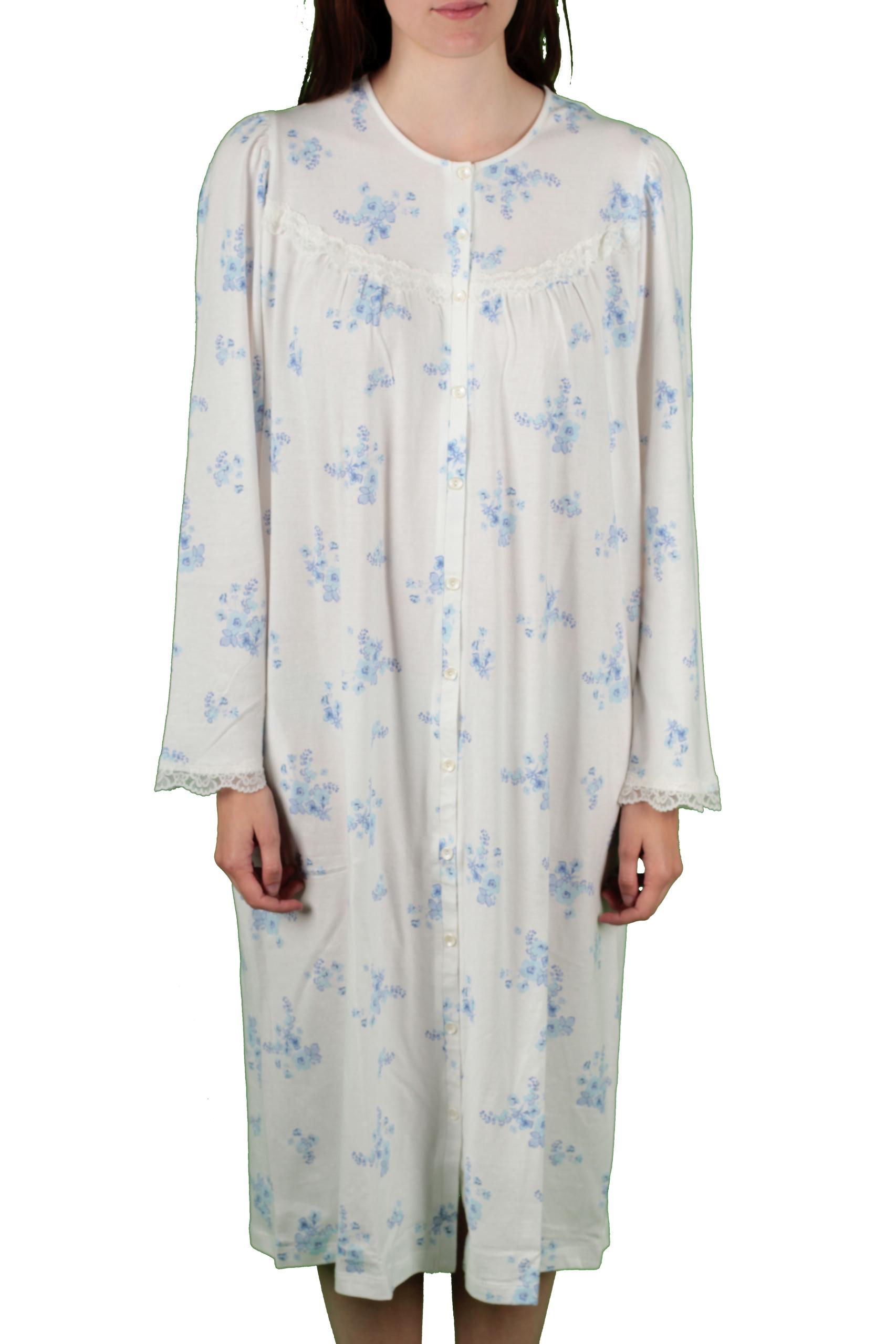 kaufen Blumendruck online klassisches Moden mit in weiss Borghaus Triumph Nachthemd bei