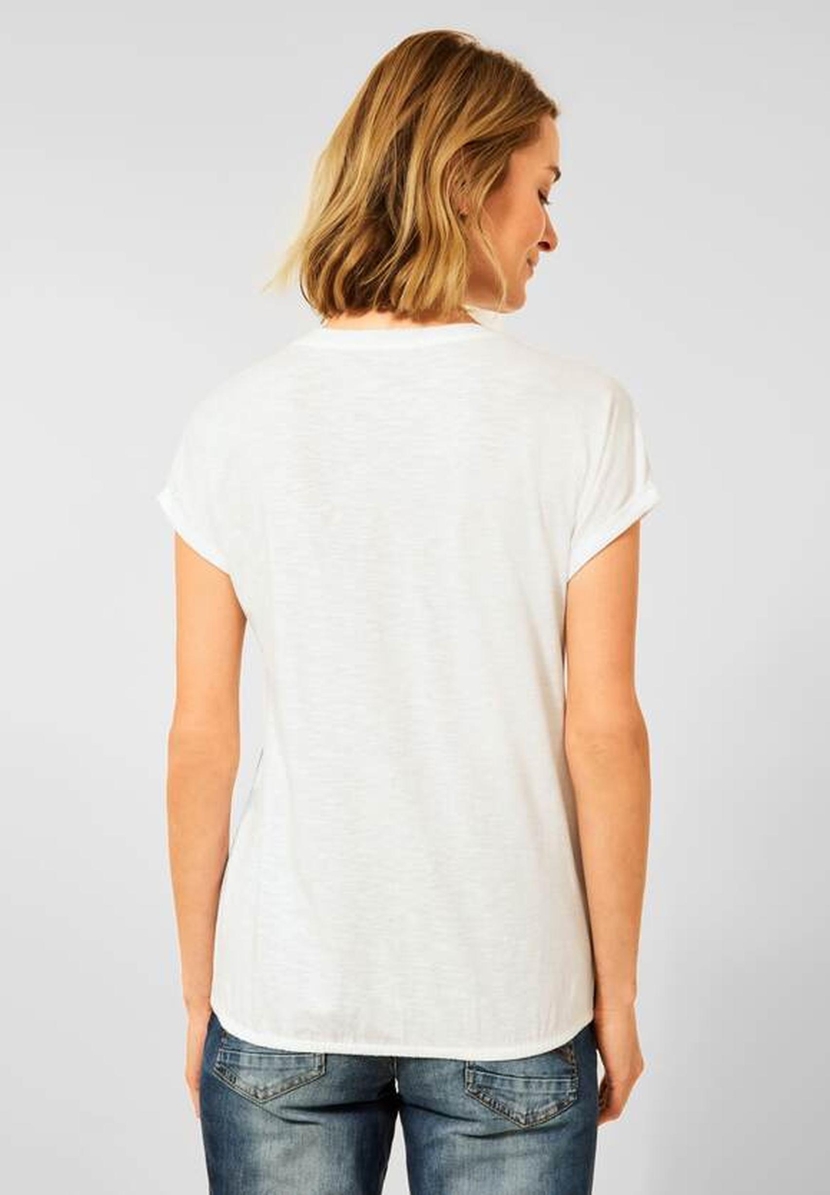 Modernes T-Shirt aus der Kollektion von CECIL in vanilla white - 318470