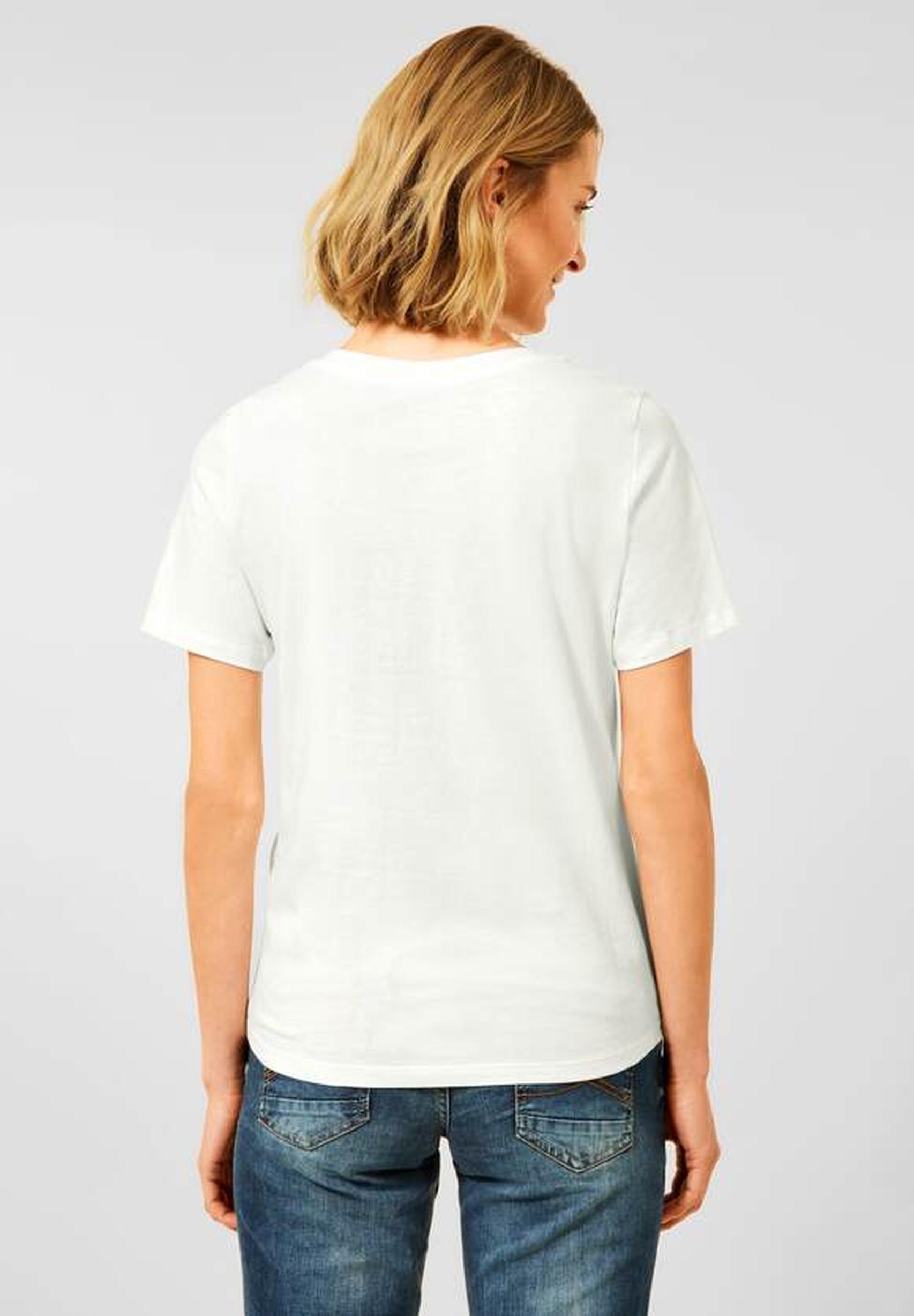 Modisches T-Shirt aus der Kollektion von CECIL in vanilla white - 318468