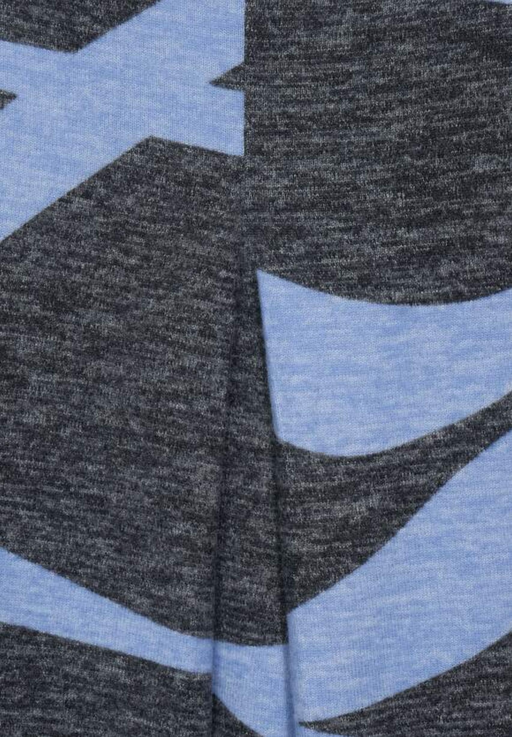Lässiges Langarmshirt aus der Kollektion von Street One in cozy blue  melange - 318503
