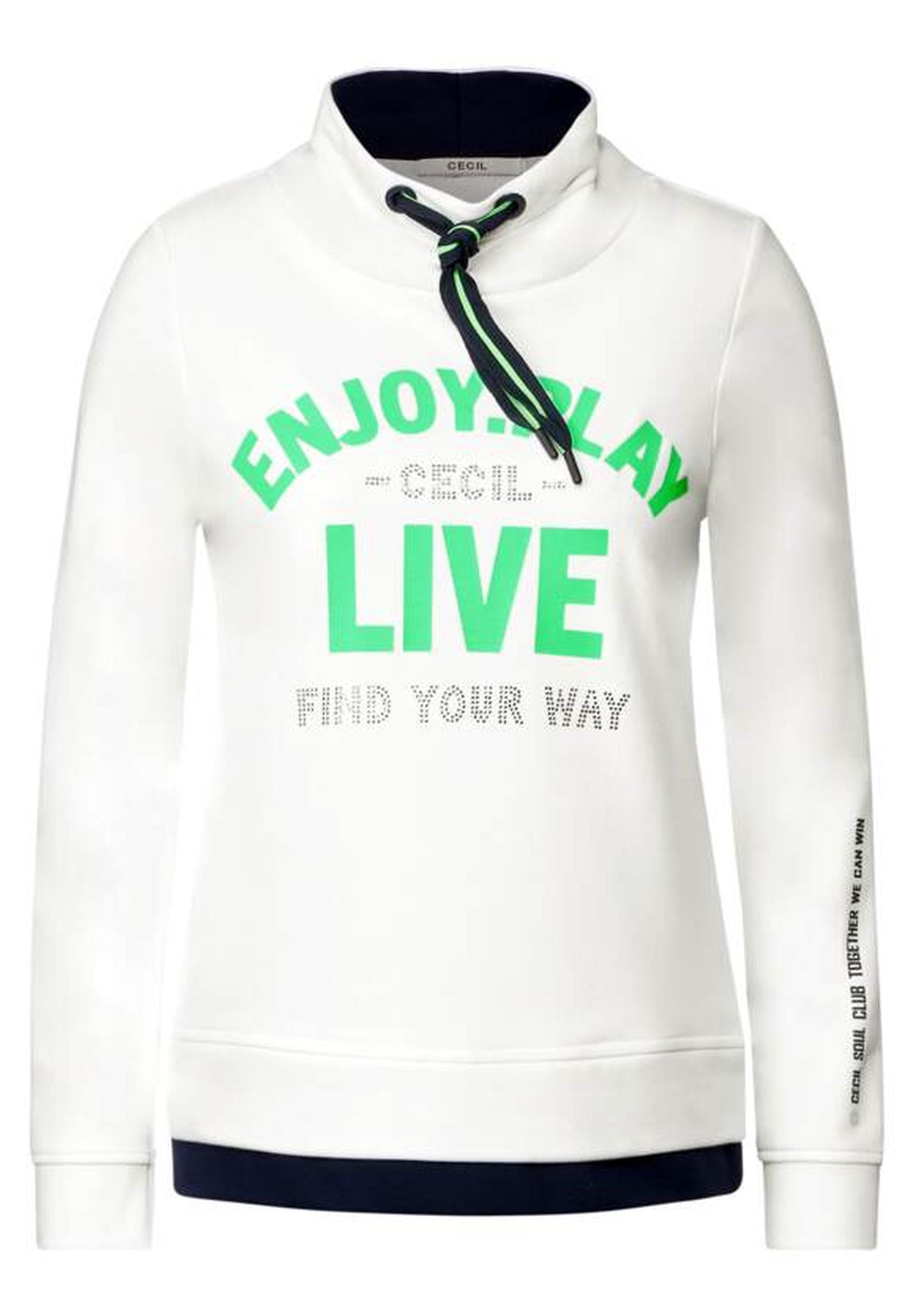 Aktuelles Sweatshirt aus der Kollektion von CECIL in vanilla white -302279