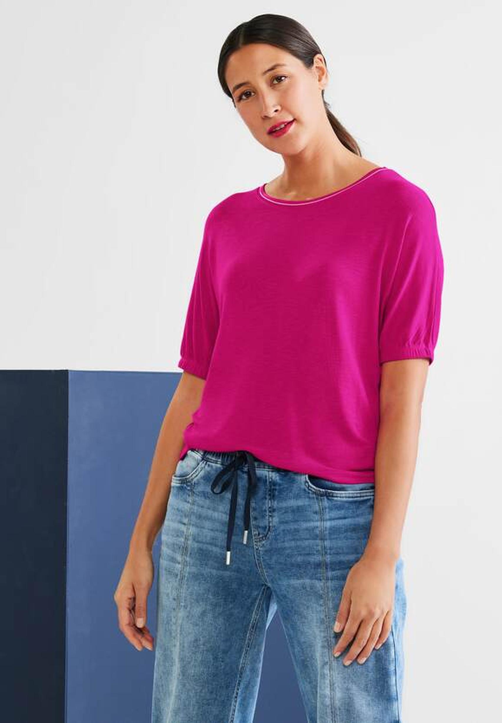 Modisches Strickshirt aus der Kollektion von Street One in pink | T-Shirts