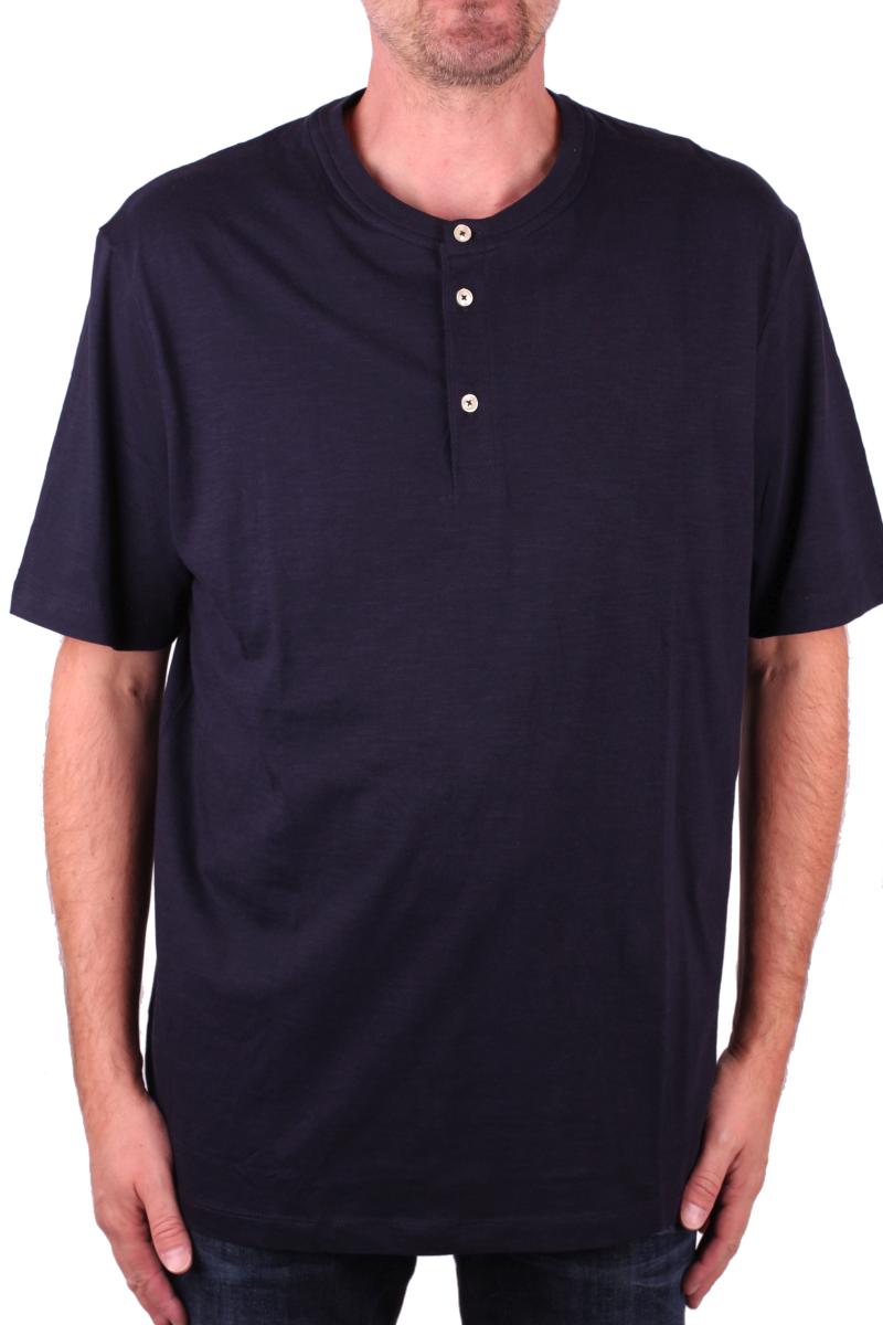 S.Oliver T-Shirt mit Knopfleiste dunkelblau
