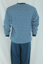 SEIDENSTICKER Schlafanzug dick -Gr.wählbar- blau gestreift