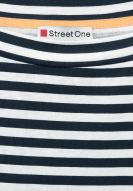 Street One 3/4 Arm Streifen Shirt deep blue