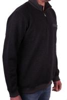 CLIPPER Sweatshirt mit Rautenmuster dunkelblau