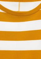 Street One Soft Touch Shirt mit Blockstreifen Sulphur Yellow