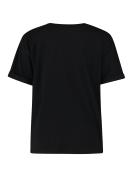 Hailys Shirt Lovy mit Herzdruck schwarz