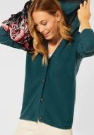 CECIL Structure Mix Cardigan Hydro Green
