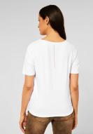 Street One T-Shirt mit Frontdruck weiß