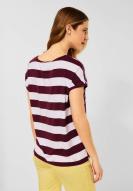 Street One T-Shirt mit floralem Mustermix cherry red