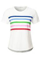 CECIL T-Shirt Multi Stripe vanilla cream