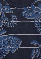 CECIL T-Shirt gestreift mit Schmetterlingsprint deep blue