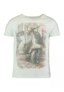Hailys Men T-Shirt mit Vespa Druck weiß bedruckt