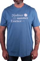 ,S.Oliver T-Shirt mit Frontprint Middle Blue