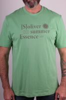 S.Oliver T-Shirt mit Frontprint grün