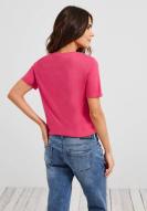 CECIL T-Shirt mit Folienprint Fresh Pink