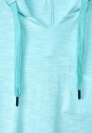 CECIL strukturiertes Hoody-Sweatshirt Clary Mint
