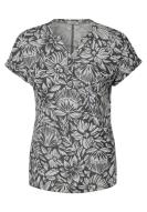 CECIL Tunika Shirt mit Blumendruck khaki