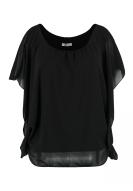 Z-One Shirt Clarissa mit Layeroptik schwarz