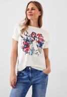 CECIL Shirt mit Flower-Print vanilla cream