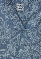 CECIL Denim-Bluse mit Blumendruck denim