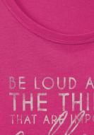 Street One Shirt mit Wording Print Nu Pink