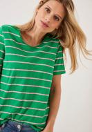 CECIL T-Shirt Stripes Fresh Green