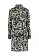 HAILYS Damenkleid  Ami  im Zebramuster schwarz-weiß