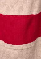 CECIL Strickcardigan mit Blockstreifen-Muster Casual Red