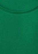 CECIL Basic Kurzarm Shirt Lena Easy Green
