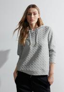 CECIL strukturiertes Sweatshirt mineral grey
