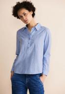 Street One Bluse mit Chambray Muster Original Blue