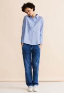 Street One Bluse mit Chambray Muster Original Blue